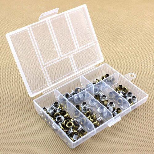 Compament Sundries Storage Container Transparent Plastic