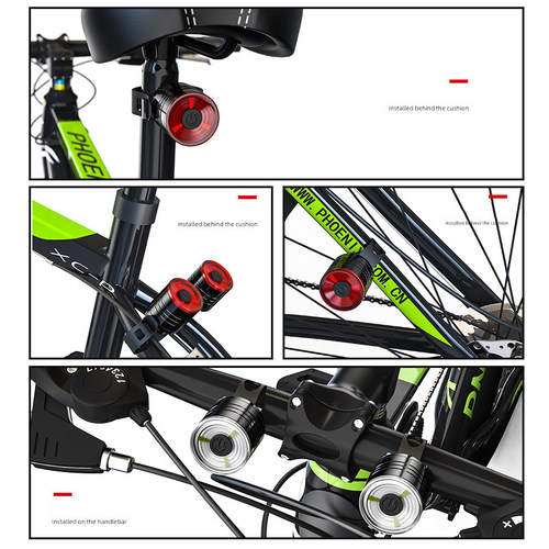 Bicycle Lights Aluminum Alloy Helmet Lights Night Riding