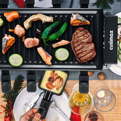 Portable Table Grill Electric Grill with Non-stick Plate, In