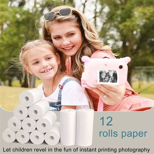 12 Rolls Kids Instanta Refill Print Paper Film Coreless Ther