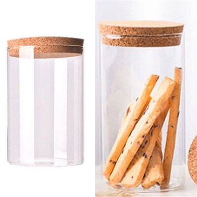 Sealed Jar 1000 Ml Food Storage Container Glass Round