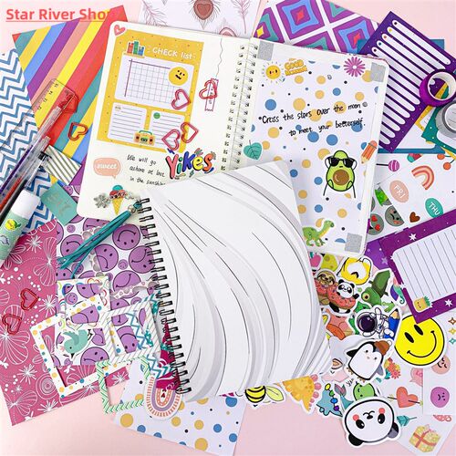 Jounary Purple Hand Ledger Scrapbooking Set Diary Gift Box