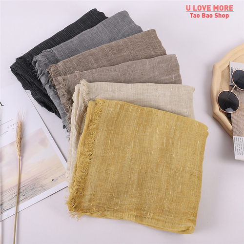2023 NEW Autumn New Cotton Pashmina Shawl Lady Wrap Warm Win