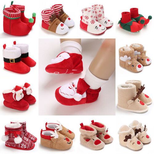 0-1 Year Old Baby Plus Velvet Thickened Warm Snow Boots