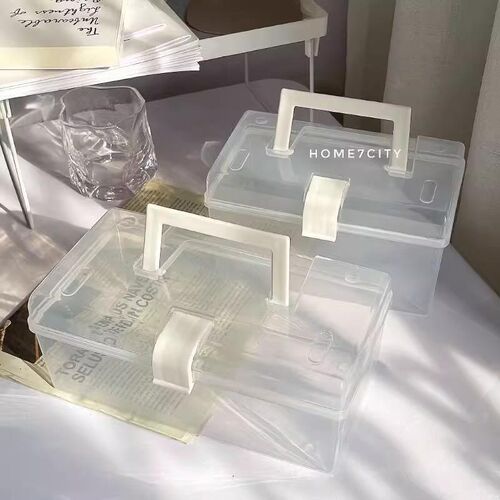 Clear Handheld Storage Box, Simple and Versatile Home Medica