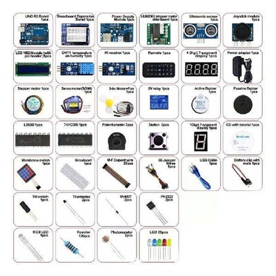 208pieces Con IDE Compatible Electronics Component Kit For
