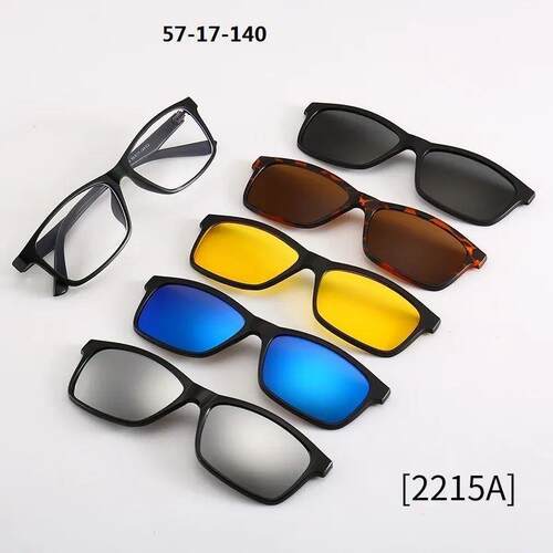6 In 1 Custom Men Women Polarized Optical Magnetic Sunglasse