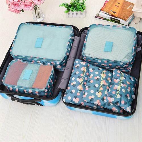 6 PCS Travel Storage Bag Set for Clothes Tidy Organizer Ward