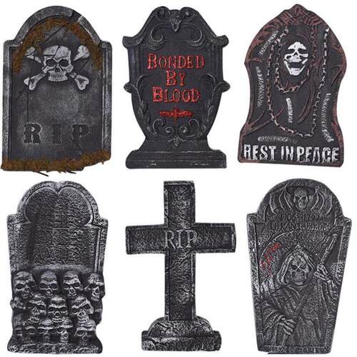 Halloween decoration Tombstone haunted house script kill set