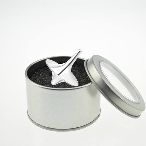 Mini Gret Zinc Alloy Silver Spinning Top From Inception To