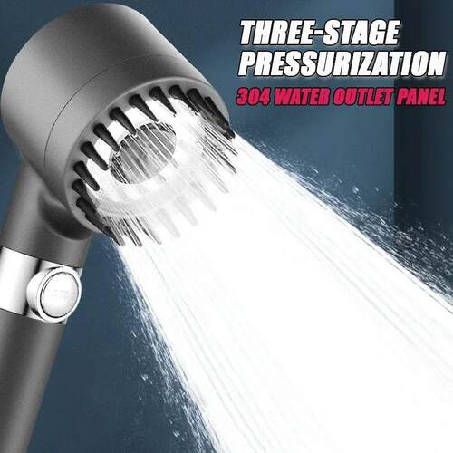 Hgh Pressurzed Flter Shower Head 3-mode djustable Spray wth