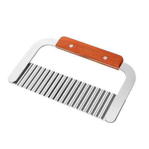 Stainless Steel Wolf Tooth Potato Slicer for Cutting Wavy Fr