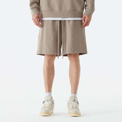 Knitted cotton pants mens summer loose casual pants heavy 3