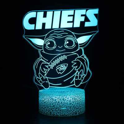 The Mandalorian曼达洛人3D Led Night Light Bedroom Nightlight
