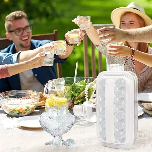 Ice Ball Maker Kettle Ice Cream Tools Portable Silicone Ice