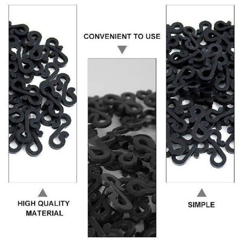 100 Pcs Decor S-hook Clip for outside Lights Hanging Gutter