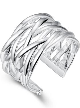 Dropshipping R022 Silver Plated Rings For Women Wedding