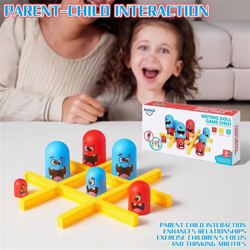 AIUAZA Fun & Educational PVC Tic-Tac-Toe Game: Engaging Cogn