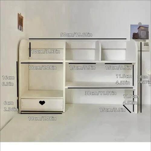 Double-Layer Desktop Organizer Rack Stationery Office Desk A