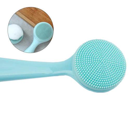 Double Sided Silicone Facial Cleanser Brush Soft Hair Face M