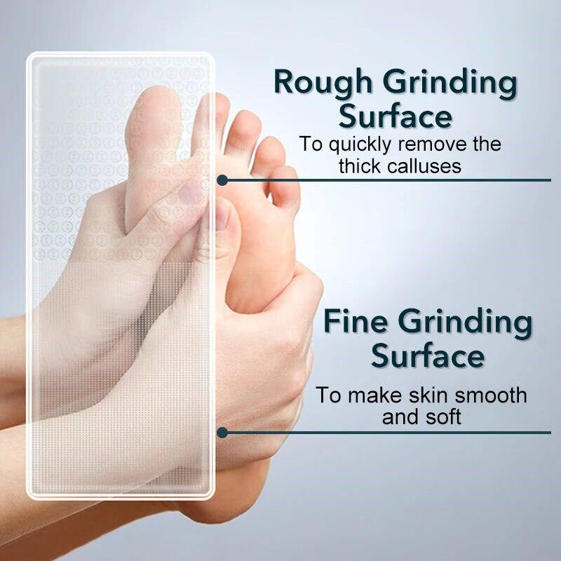 2Pc Glass Foot File Nail Buffer Set Callus Remover Heel Dead图片