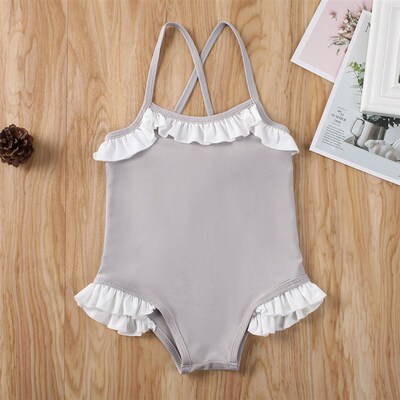 1-6T Kids Baby Girl One-Piece Bikini Set Swimsuit Swimwear B