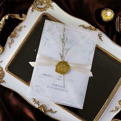 Ins Style Invitation Wedding Wedding European Style Invitati