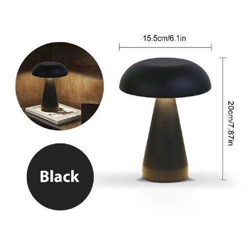 1200mAh Retro Bar Table Lamp Mushroom Desk Lamp LED Touch