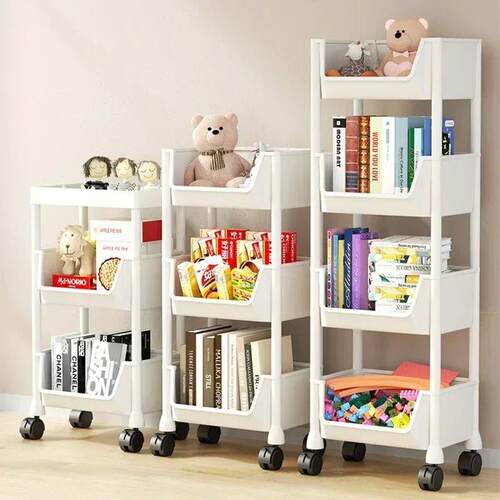 Trolley Bookshelf Kitchen Storage Slit Storage Cabinet Bathr