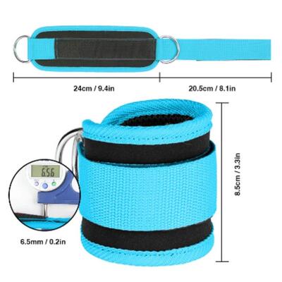 Cable Ankle Straps Double D-Ring Ankle Cuffs For Gym Workout