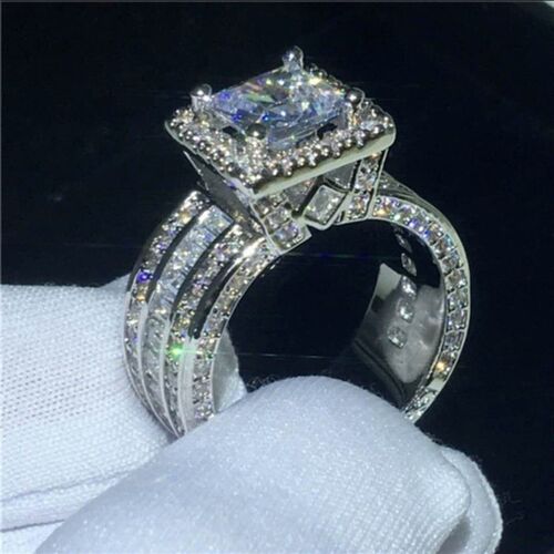 Super Shining Women Men Fashion Ring Exquisite Silver Color