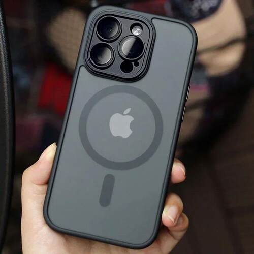 Magnetic Luxury Matte Translucent Armor Shockproof Case For
