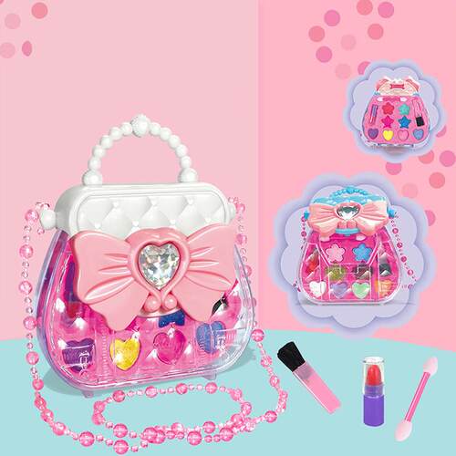 Children DIY Portable Box Play House Makeup Toy Simulation P