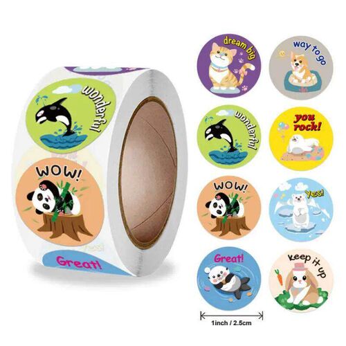 2025 Reward sticker cute cartoon stickers for children holid
