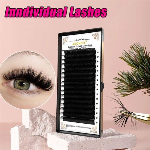Abonnie Classic Eyelashes Extension Fluffy Individual Lashes
