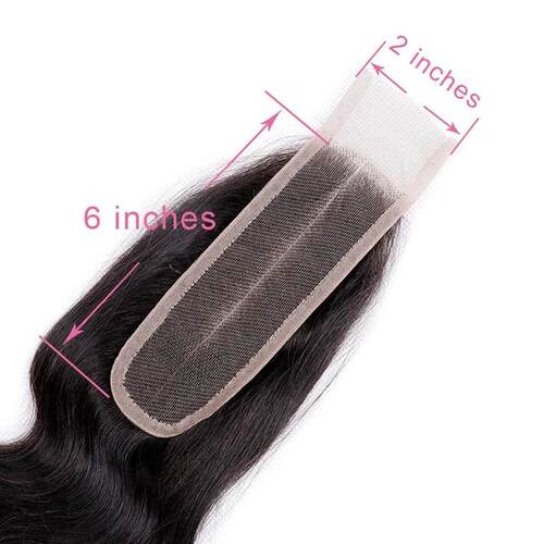 Upermall Kim K 2x6 Swiss Transparent Lace Closure Straight B