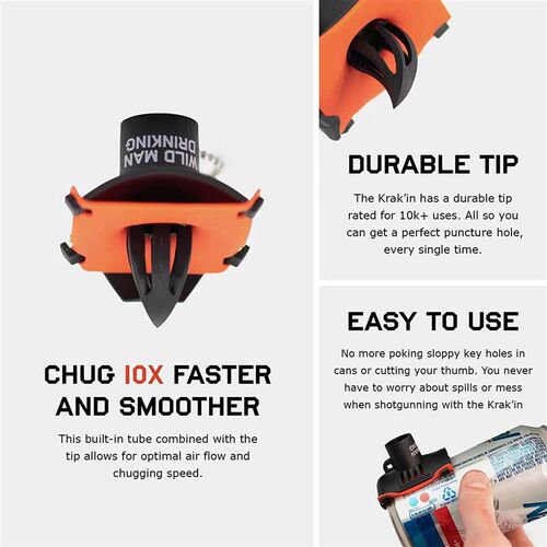 便携罐装啤酒开洞器开瓶器 Innovative Shotgun Tool with Built