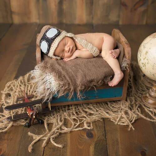 Newborn Photography Prop Chunky Burlap Layer Net Hessian Jut