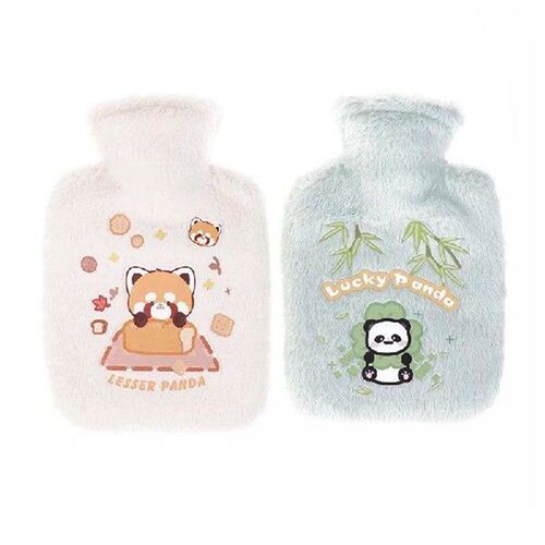 500ml Cute Rabbit Hot Water Bottle Bag Girls Plush Shoulder