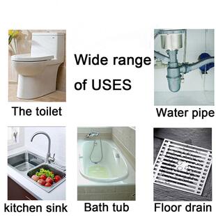 45cm Pipe Dredging Brush Bathroom Hair Sewer Sink Cleaning B