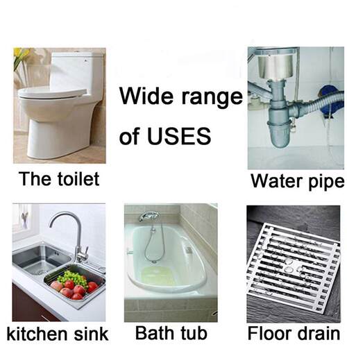 45cm Pipe Dredging Brush Bathroom Hair Sewer Sink Cleaning B