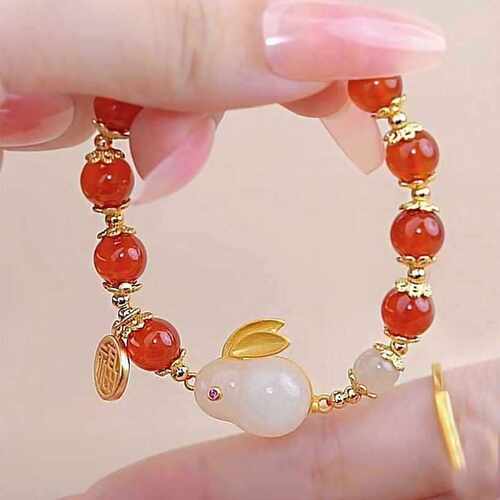 Benmingnian Brlet Womens New Jade Rabbit Girlfriend Transpo