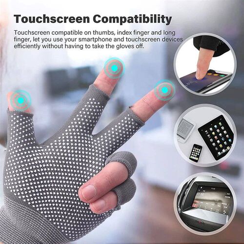 5pairs Riding Anti-slip Work Gloves for Motorcycle Cycling S