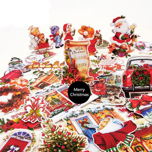 33PCS Christmas Kids Fun Paper ers Homemade Bookkeeping Deca