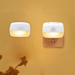 Wireless LED Motion Sensor Night Light Plug In Motion Detect
