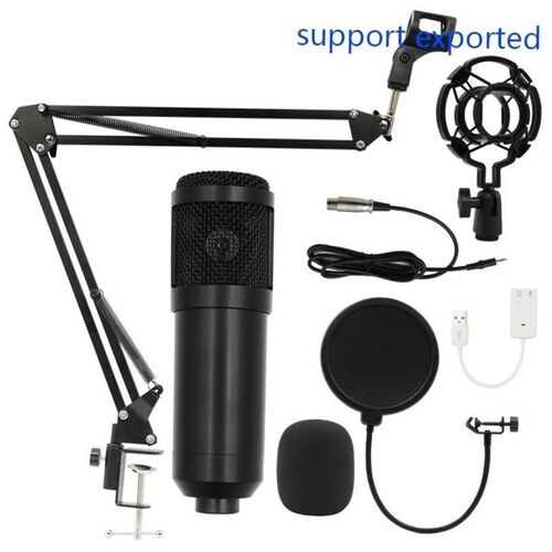 Bm800 condenser microphone + V8 sound card computer recordin