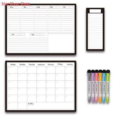 A3 Fridge Magnet Sticker Clear Acrylic Calendar Weekly Plann