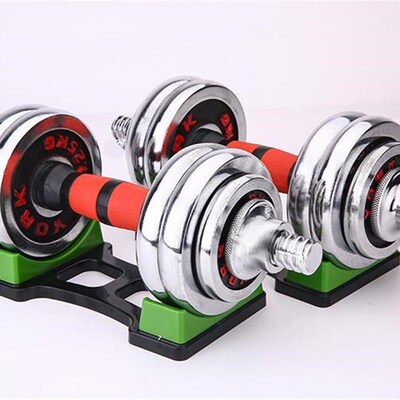 1set 15kg Adjustable dumbbell mens fitness equipment househ