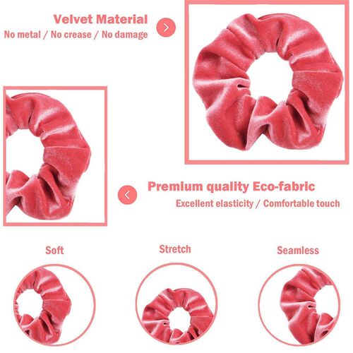 4PCS/Set Korea Velvet Scrunchie Rubber Elastic Hair Bands So