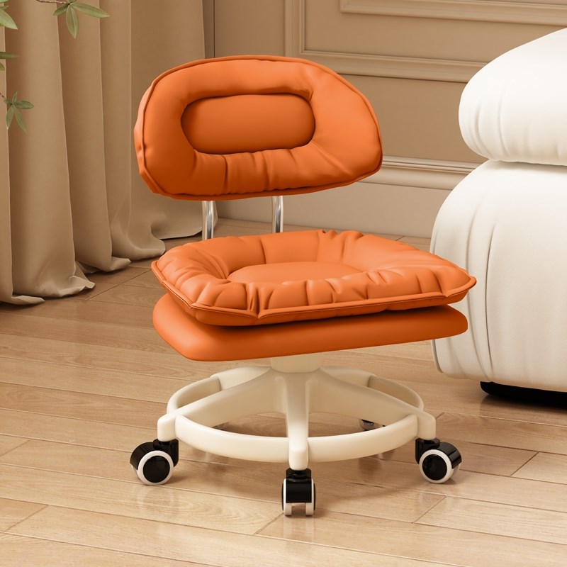 家用小凳子矮凳滑轮矮凳万向轮小矮凳带轮靠背椅子客X厅沙发小板